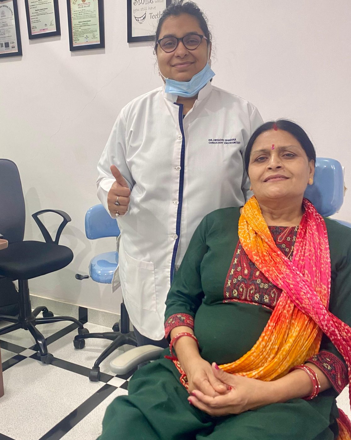 Happy patient