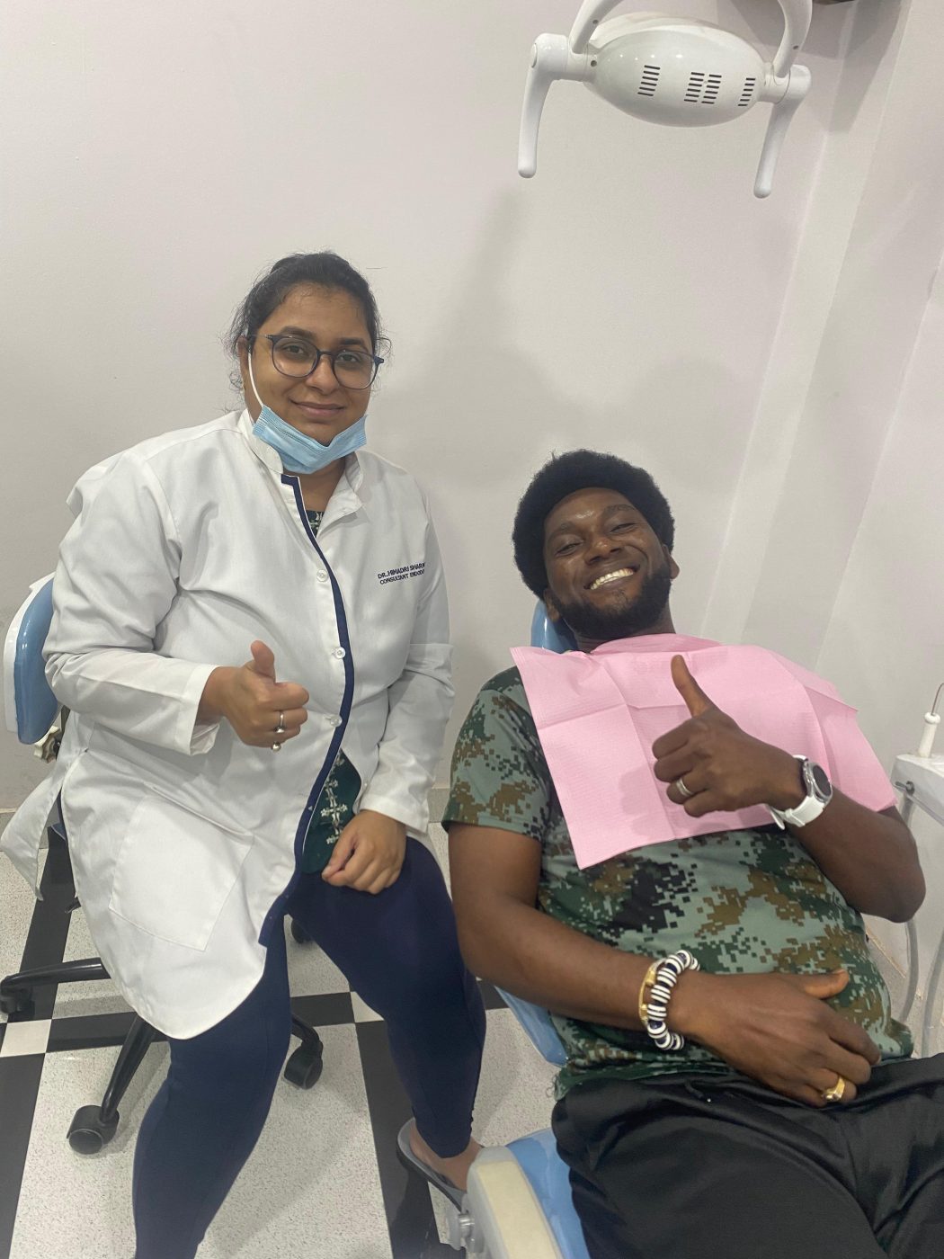 Happy patient